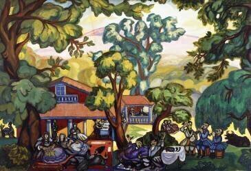 Georgian Scene (Serguei Soudeïkine) - Muzeo.com