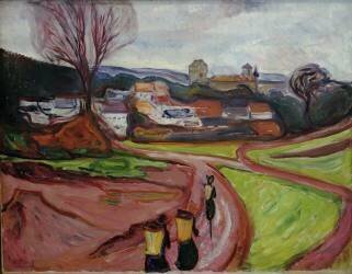 German Landscape, Thuringia (Edvard Munch) - Muzeo.com