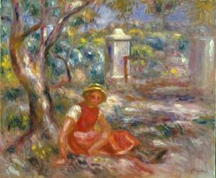 Girl at Gate (Auguste Renoir) - Muzeo.com