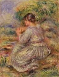 Girl in Landscape (Auguste Renoir) - Muzeo.com