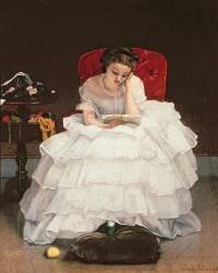 Girl Reading (Alfred Stevens) - Muzeo.com