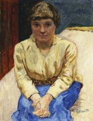 Girl Sitting (Pierre Bonnard) - Muzeo.com