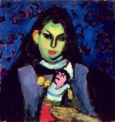 Girl with Doll (Alexej von Jawlensky) - Muzeo.com