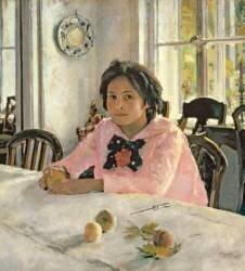 Girl with Peaches (Valentin Serov) - Muzeo.com