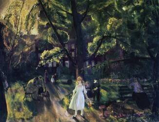 Gramercy Park (George Wesley Bellows) - Muzeo.com