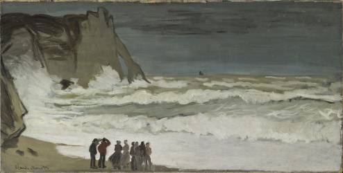 Grosse mer à Etretat (Claude Monet) - Muzeo.com
