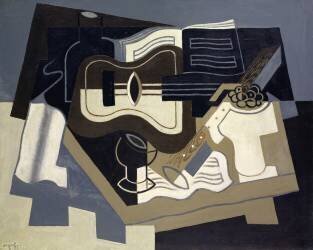 Guitar and Clarinet (Juan Gris) - Muzeo.com