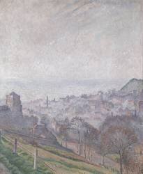 Hastings : Mist (Lucien Pissarro) - Muzeo.com