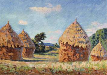 Haystacks (Armand Guillaumin) - Muzeo.com
