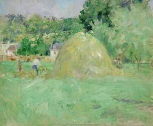 Haystacks at Bougival (Berthe Morisot) - Muzeo.com