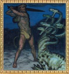Hercules and Hydra (Franz von Stuck) - Muzeo.com
