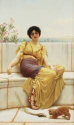 Idleness (John William Godward) - Muzeo.com