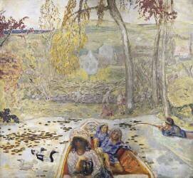 In a boat (Pierre Bonnard) - Muzeo.com