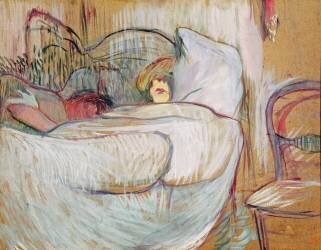 In Bed (Henri de Toulouse-Lautrec) - Muzeo.com