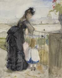 In the Balcony (Berthe Morisot) - Muzeo.com