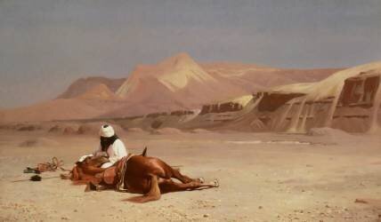 In the Desert (Jean-Léon Gérôme) - Muzeo.com