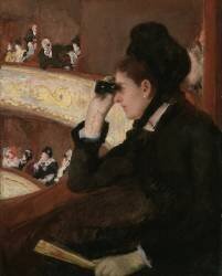 In the Loge (Mary Cassatt) - Muzeo.com