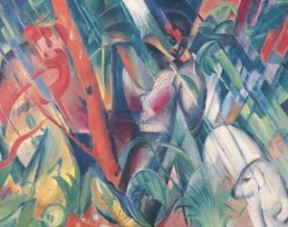 In the Rain (Franz Marc) - Muzeo.com