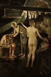 In the sauna (Akseli Gallen-Kallela) - Muzeo.com