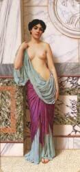 In the Tepidarium (John William Godward) - Muzeo.com