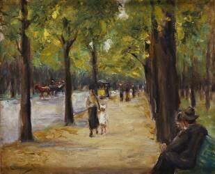 In the Tiergarten (Max Liebermann) - Muzeo.com