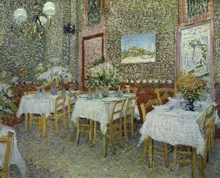 Interior of a restaurant, 1887. (Vincent van Gogh) - Muzeo.com