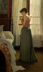 Interior with lady (Santiago Rusiñol) - Muzeo.com