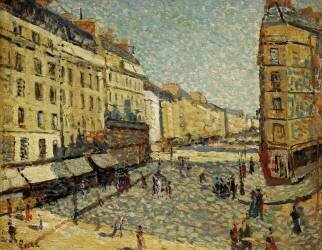 La Rue Mouffetard (Maximilien Luce) - Muzeo.com