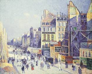 La Rue Reaumur (Maximilien Luce) - Muzeo.com