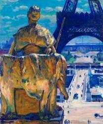 La Tour Eiffel, vue du Trocadéro (Louis-Welden Hawkins) - Muzeo.com