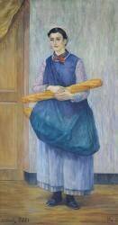 Lady Carrying Bread (Albert Dubois-Pillet) - Muzeo.com