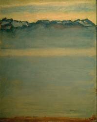 Lake Geneva with the Savoy Alps (Ferdinand Hodler) - Muzeo.com