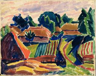 Landscape (Alexej von Jawlensky) - Muzeo.com