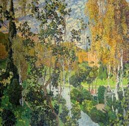 Landscape : Pavlovsk (Alexandre Golovine) - Muzeo.com