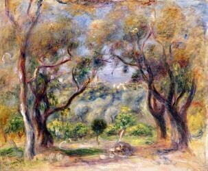 Landscape at Cagnes (Auguste Renoir) - Muzeo.com