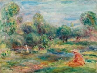 Landscape at Cagnes (Auguste Renoir) - Muzeo.com