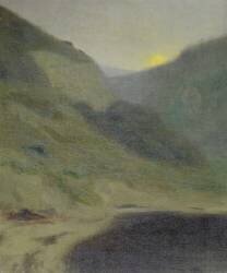 Landscape at Dusk (Maurice Chabas) - Muzeo.com
