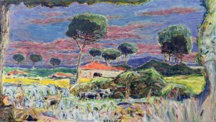 Landscape at midday (Pierre Bonnard) - Muzeo.com