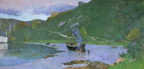 Landscape at Pont-Aven (Maxime Maufra) - Muzeo.com