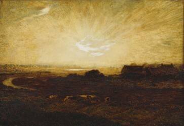 Landscape at sunset (Emile René Ménard) - Muzeo.com