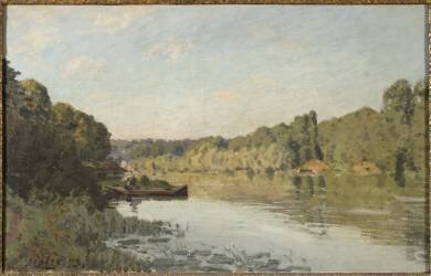 Landscape from Bougival (Alfred Sisley) - Muzeo.com