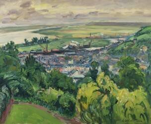 Landscape in Honfleur (Achille Emile Othon Friesz) - Muzeo.com