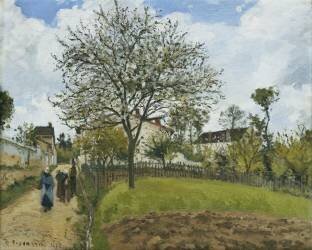 Landscape in Louveciennes (Camille Pissarro) - Muzeo.com