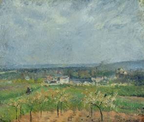 Landscape in Pontoise (Camille Pissarro) - Muzeo.com