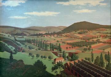 Landscape near Berghausen (Georg Scholz) - Muzeo.com