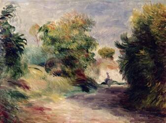 Landscape near Cagnes (Auguste Renoir) - Muzeo.com