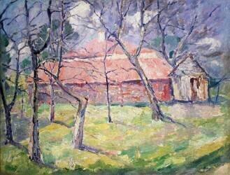 Landscape near Kiev (Kazimir Malevitch) - Muzeo.com