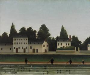 Landscape with Fisherman (Henri Rousseau) - Muzeo.com