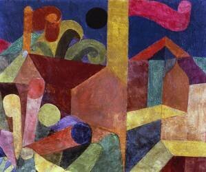 Landscape with flags (Paul Klee) - Muzeo.com