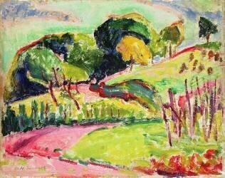 Landscape with Hills (Alfred Henry Maurer) - Muzeo.com
